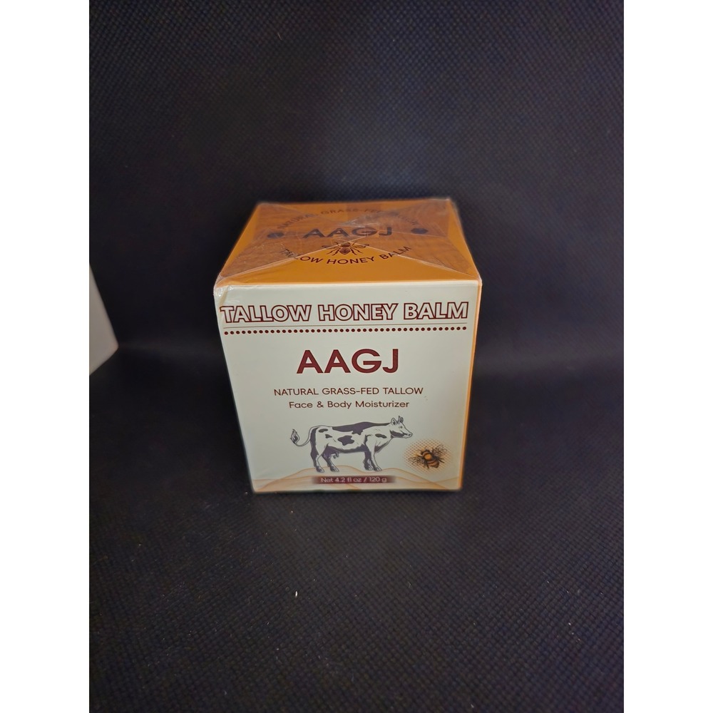 AAGJ Natural Grass-Fed Tallow Honey Balm Face & Body Moisturizer 4.2oz NWT